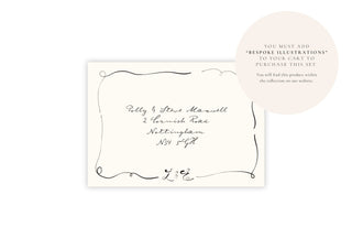 Parisian Lovers - Personalised Save The Date Envelope - Ten Story Stationery