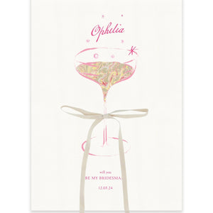 Pink "Be My" Card - Ten Story Stationery