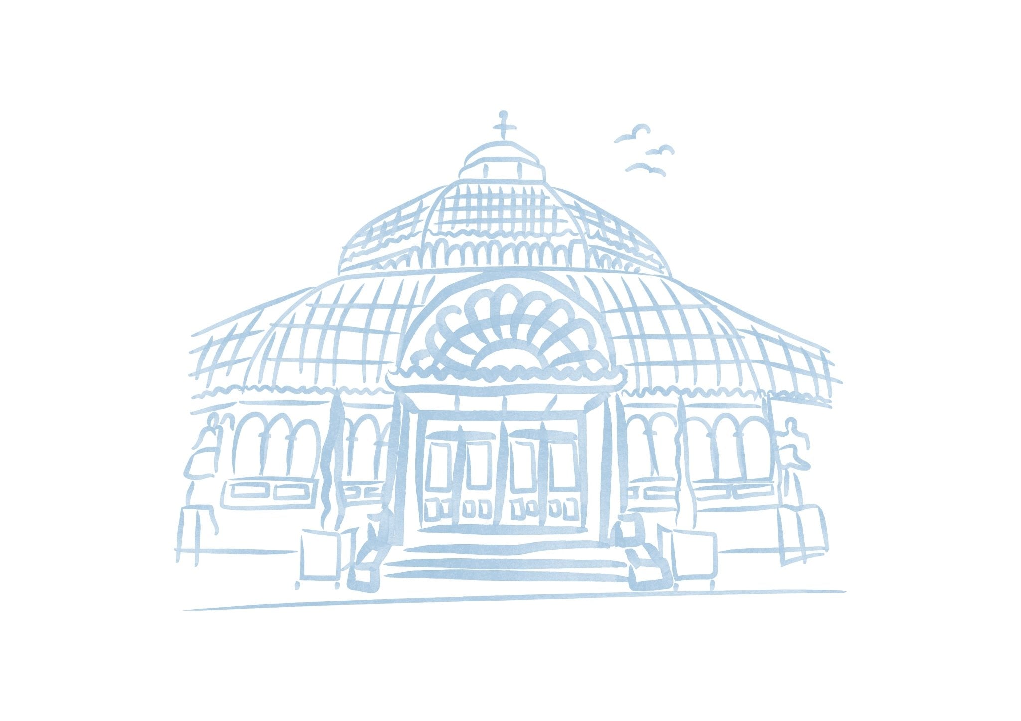 Watercolour Venue Illustrations - Ten Story Stationery